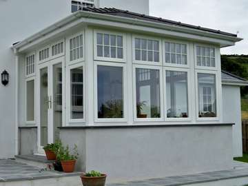 Middlewich Cheshire: Installation of Evolution whitewood PvcU windows and doors complete with Astragal bar units to match the existing window design